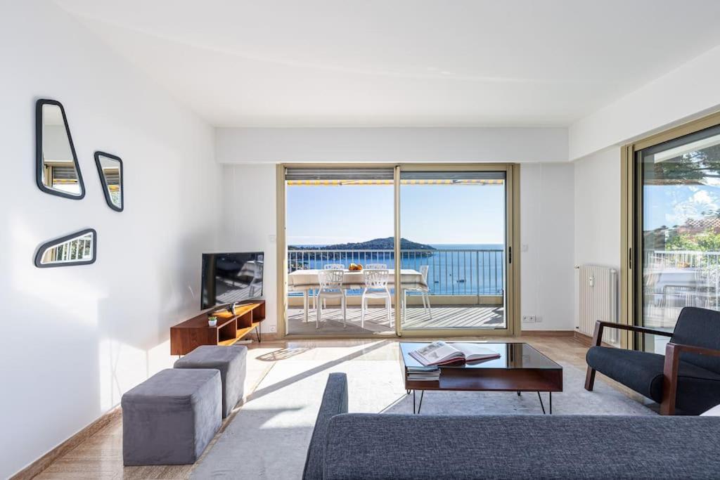 Villefranche Sur Mer:Appartement-Villa, Vue Mer, Jardin, Parking. Экстерьер фото